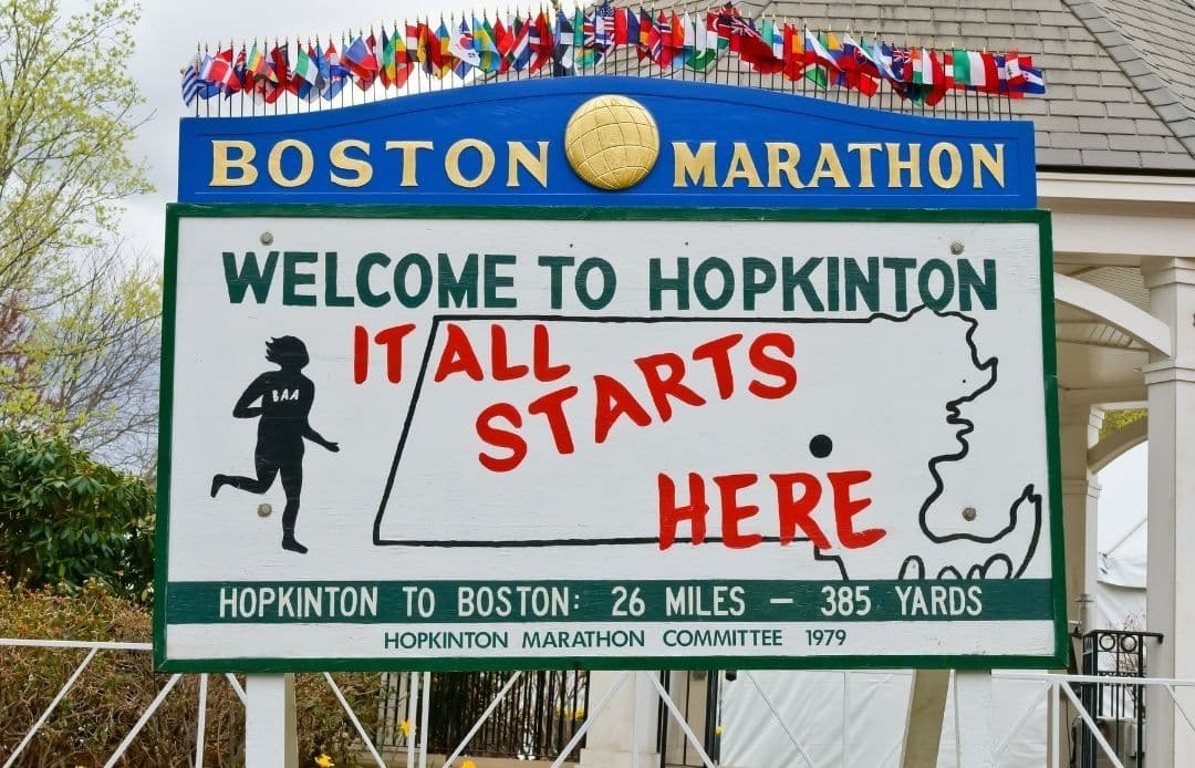 Hopkinton MA Car Service Hopkinton Boston Marathon Billboard