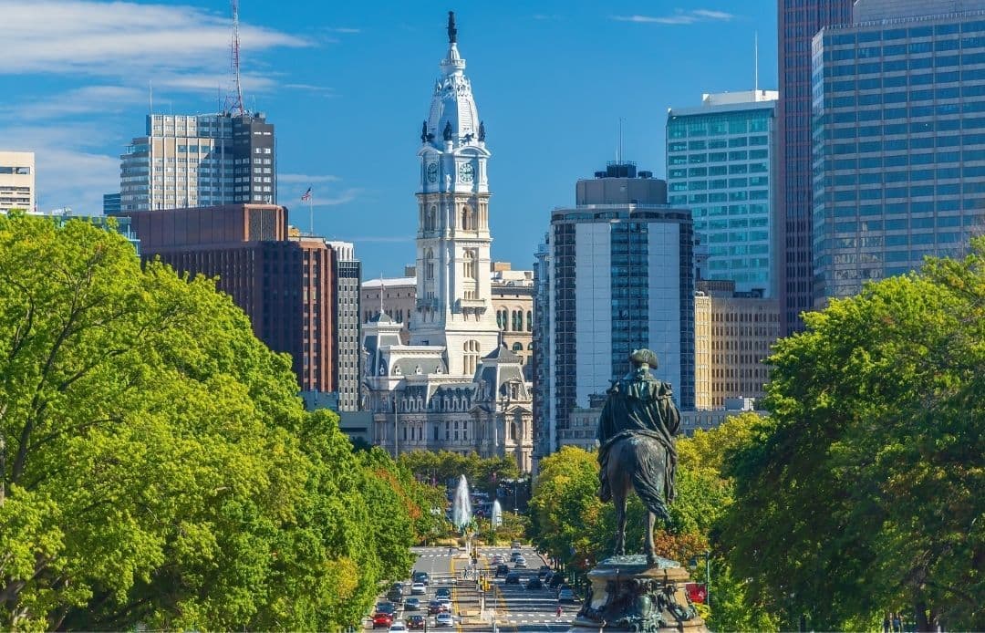 Philadelphia Car Service View of Downtown Philly