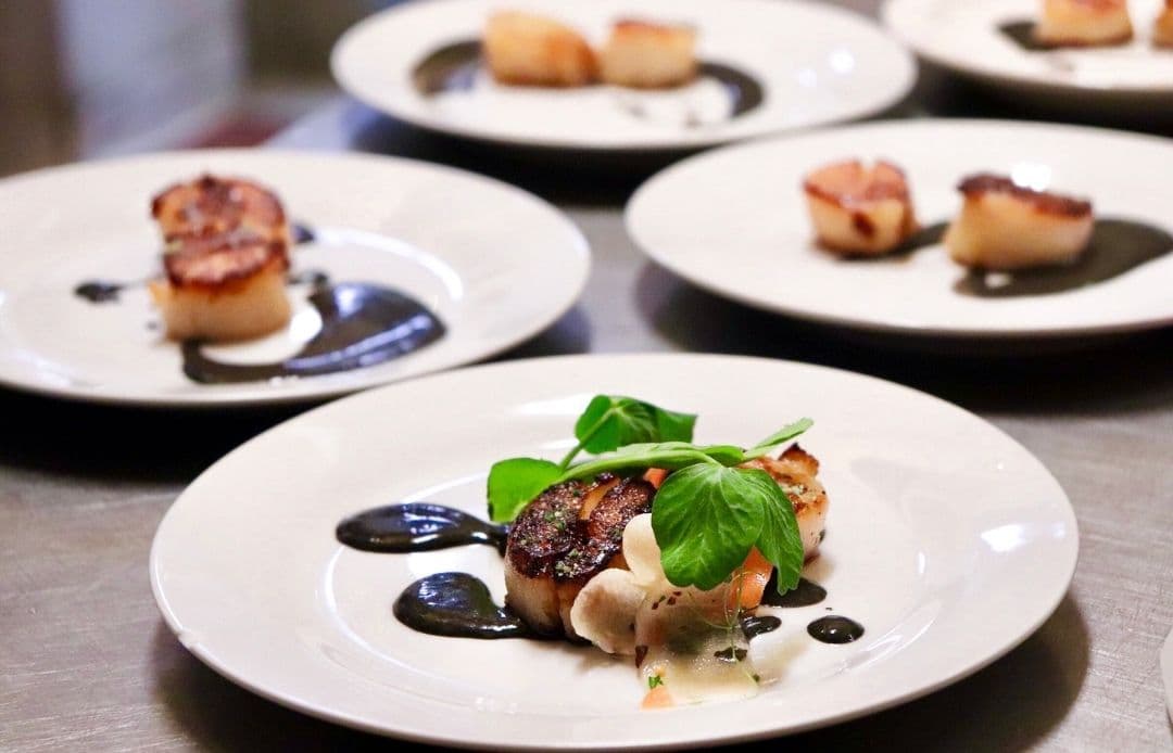 Sorellina Boston Car Service Scallops Plated Shot