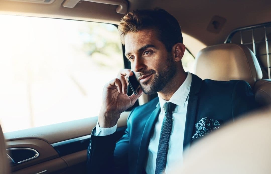 man on phone