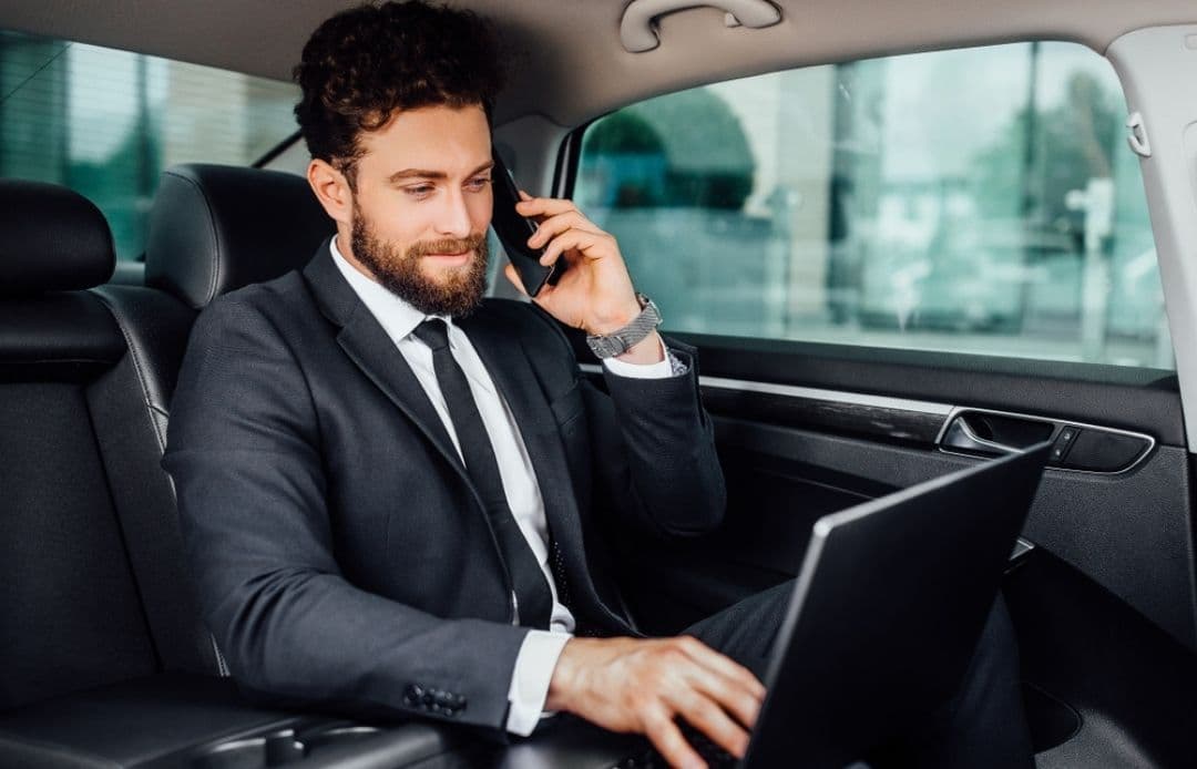 man on phone