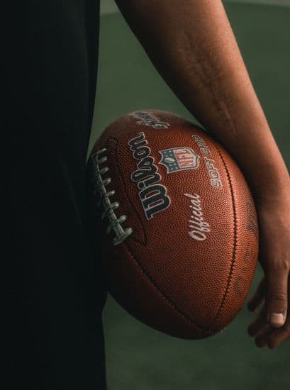 football in hand