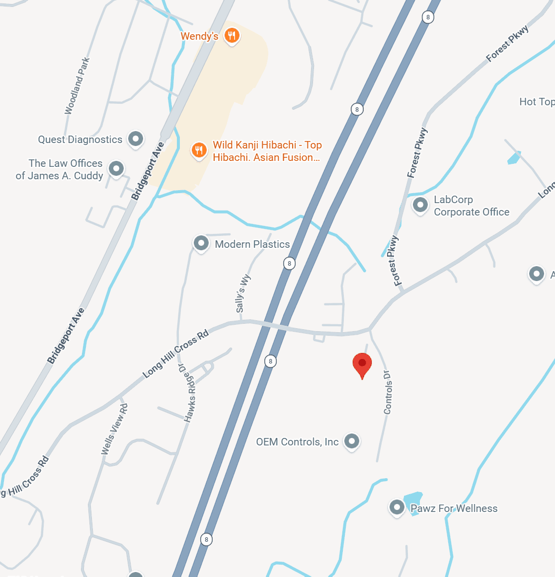 Map showing the LUXY office