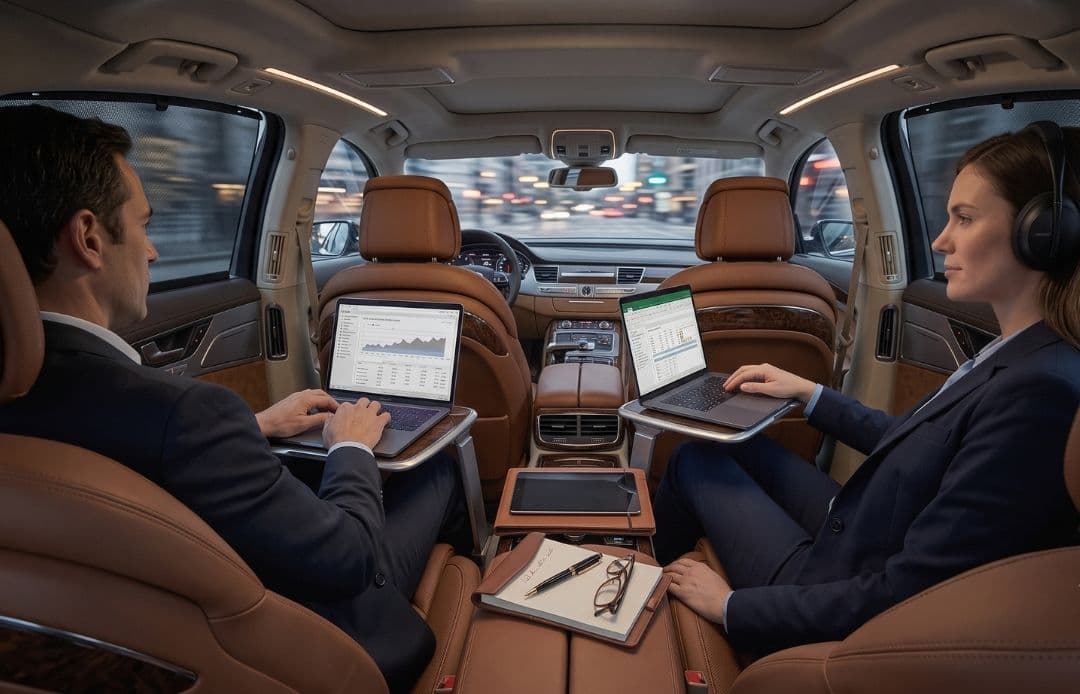 Boston Black Car Interior