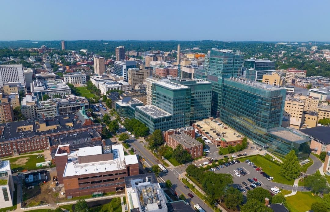 Boston Medical and University Transportation Longwood Boston Longwood Medical and Academic Area Aerial View
