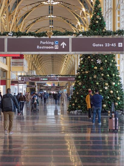 Christmas Airport Holiday Vertical