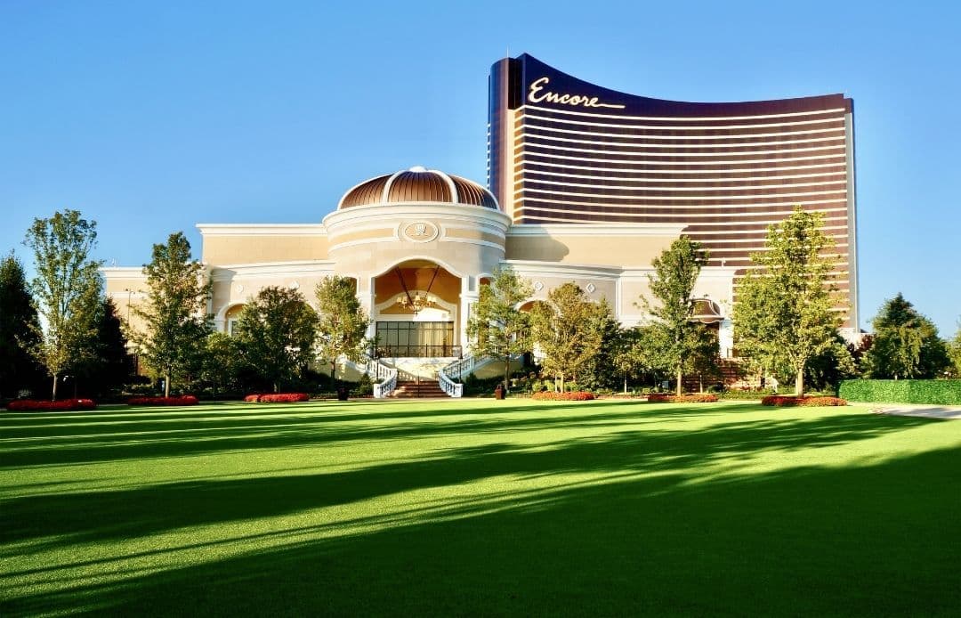 Encore Boston Harbor Car Service Exterior With Lawn