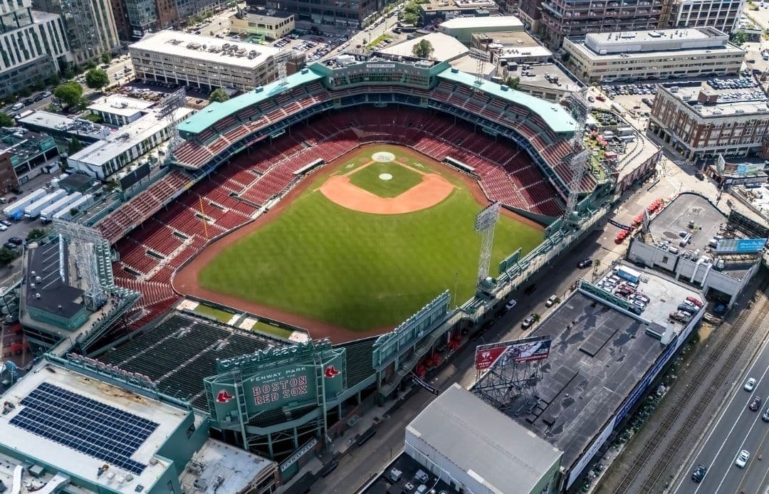 Logan Airport to Fenway Car Service Fenway Park Aerial View