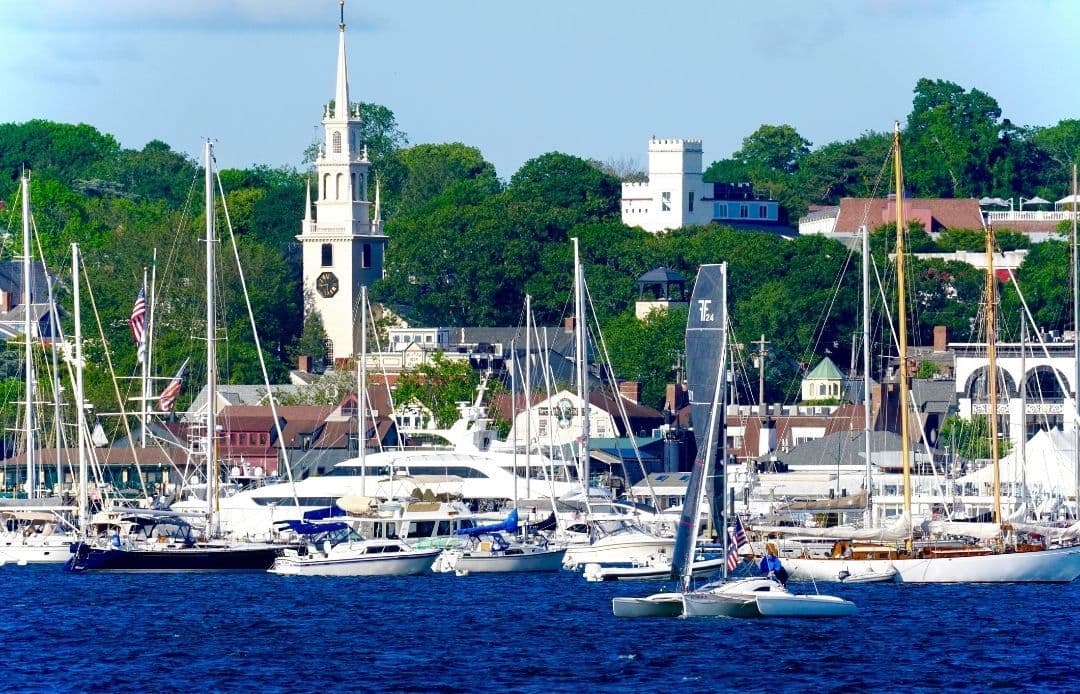 Newport Boat Show 2026 Transportation Newport from Harbor Shot