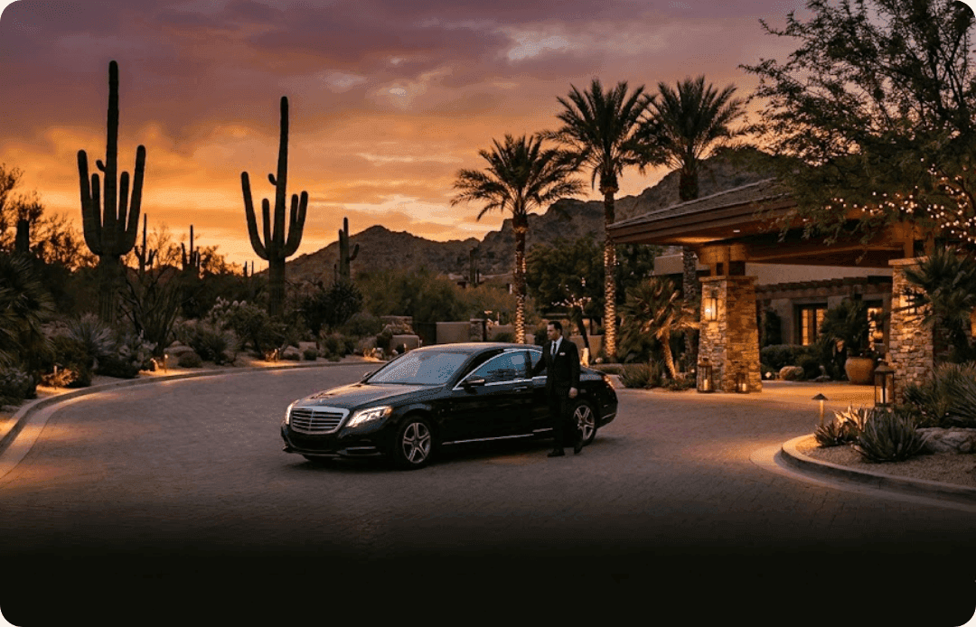 Phoenix chauffeur service, Scottsdale resort transfer