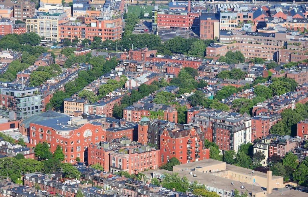 South End Boston Car Service Aerial View