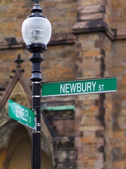 The Newbury Boston Car Service Street Sign