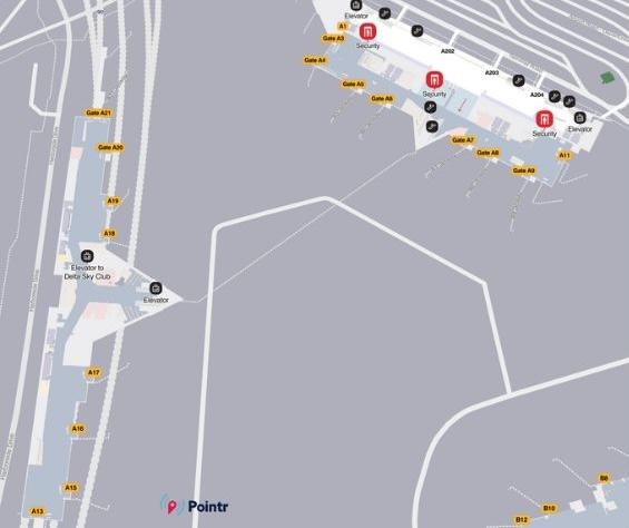 Boston Logan Terminal A Map (Image credit: https://maps.massport.com/)