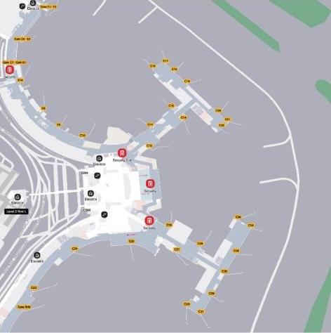 Boston Logan Terminal C Map