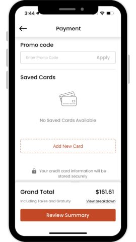 Review Payment Screen