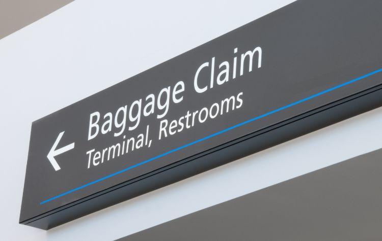 Sign for Baggage Claim